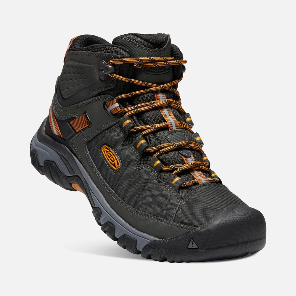 Bottes de Randonnée Keen Homme Noir/Doré | Targhee Exp Waterproof Mid | OSWUH-7350